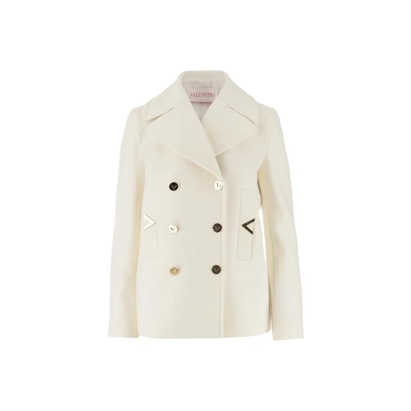 Valentino Coats Women's White-0