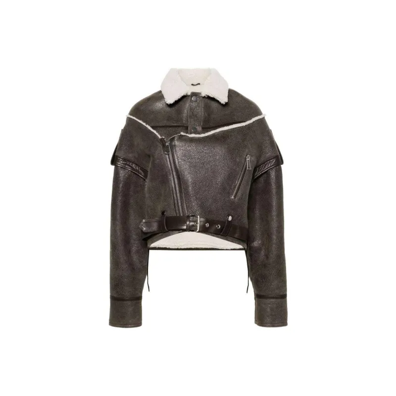 Manokhi Shearling collar Jacket-0