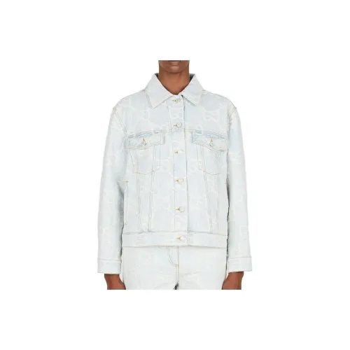 GUCCI SS23 Denim Jacket Women's Light Blue