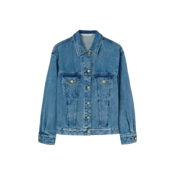 PALM ANGELS Embroidered panel Denim Jacket