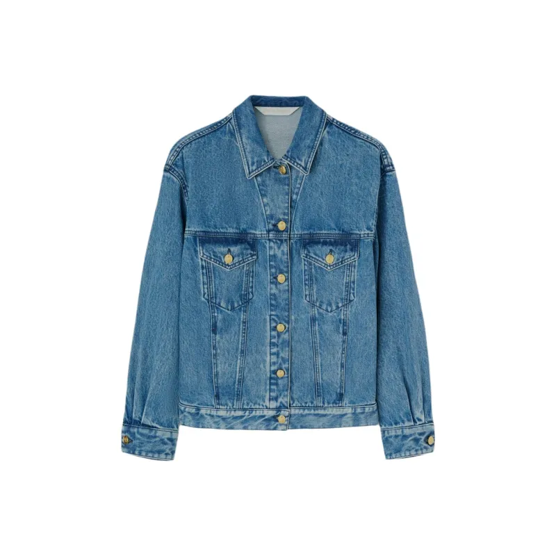 PALM ANGELS Embroidered panel Denim Jacket-0