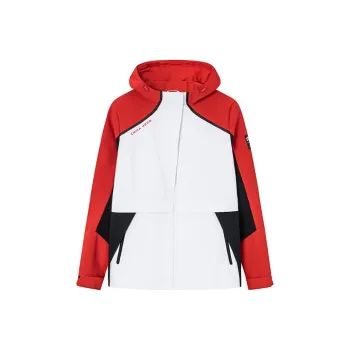 Anta Variety Training Collection Trench Coat Women's Snowflake White/Classic Red/Basic Black