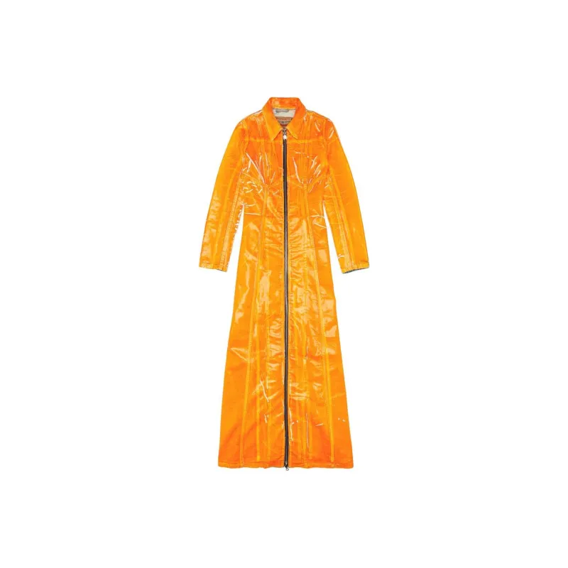DIESEL Denim Jackets Women's Orange-0