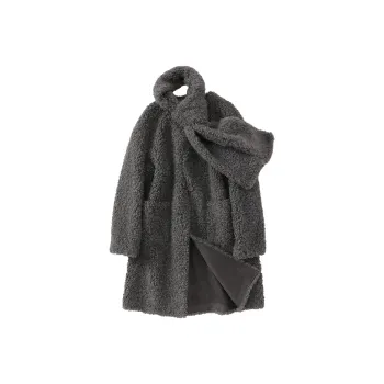 XIANGYING Coats Women's Gray