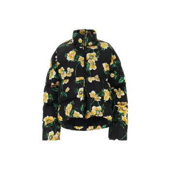 Balenciaga Short Down Jacket Black/Yellow