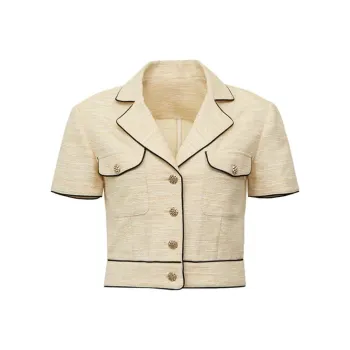 MUNJOUR Cropped Coat Women's Butter