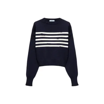 PRADA Striped Cotton Sweater