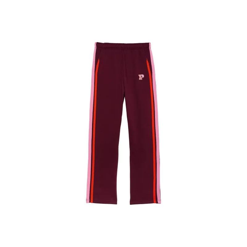 Victoria's Secret PINK Ivy Fleece Straight-Leg Pants/Wild Rose Casual Pants Women's Wild Rose-0
