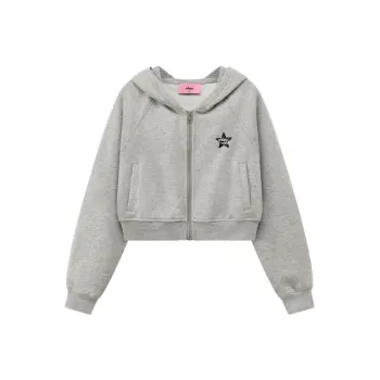 CHUU Cropped Coat Women's Light Heather Gray