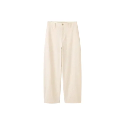 COMMON VALUE 'Riverbank La Jetee' Casual Pants Women's Linen Beige