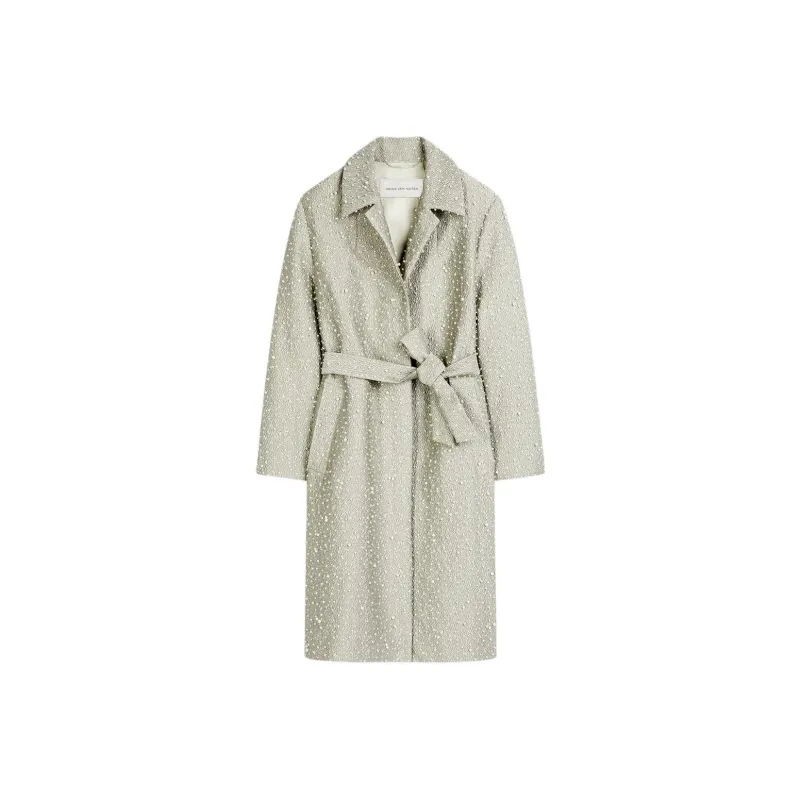 DRIES VAN NOTEN SS24 Coats Women's Silver-0