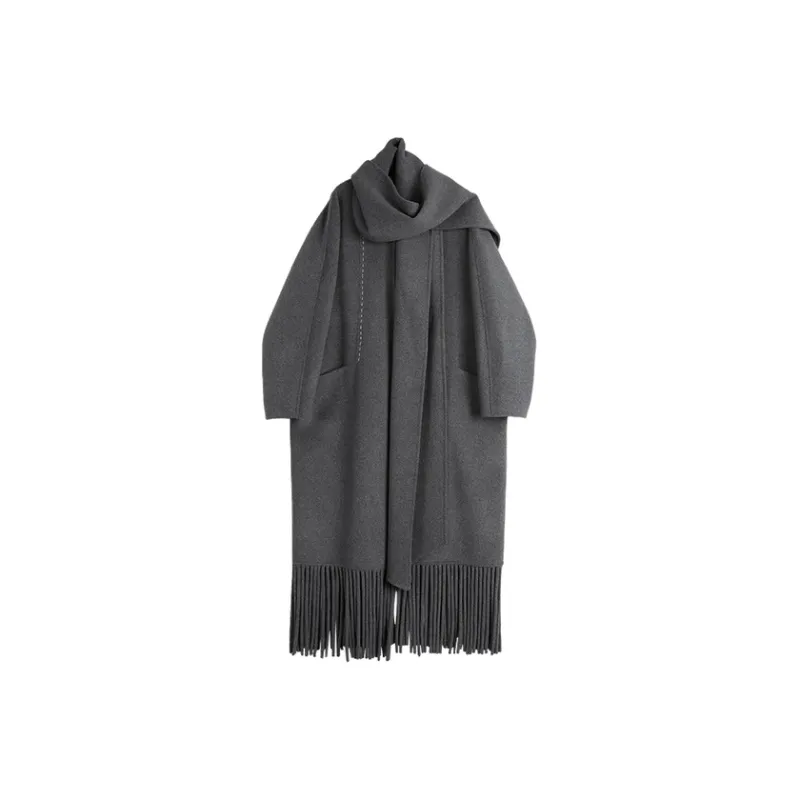 ELLE Coats Women's Medium Gray-0