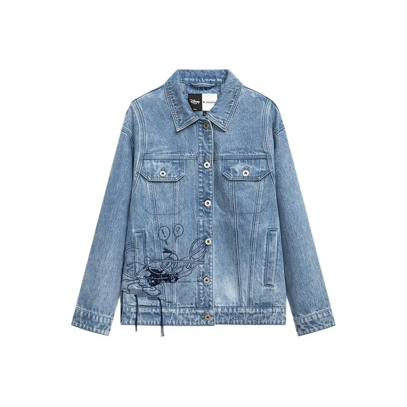 Disney X Broadcast Disney Co-brand Denim Jackets Women's Denim Blue-0