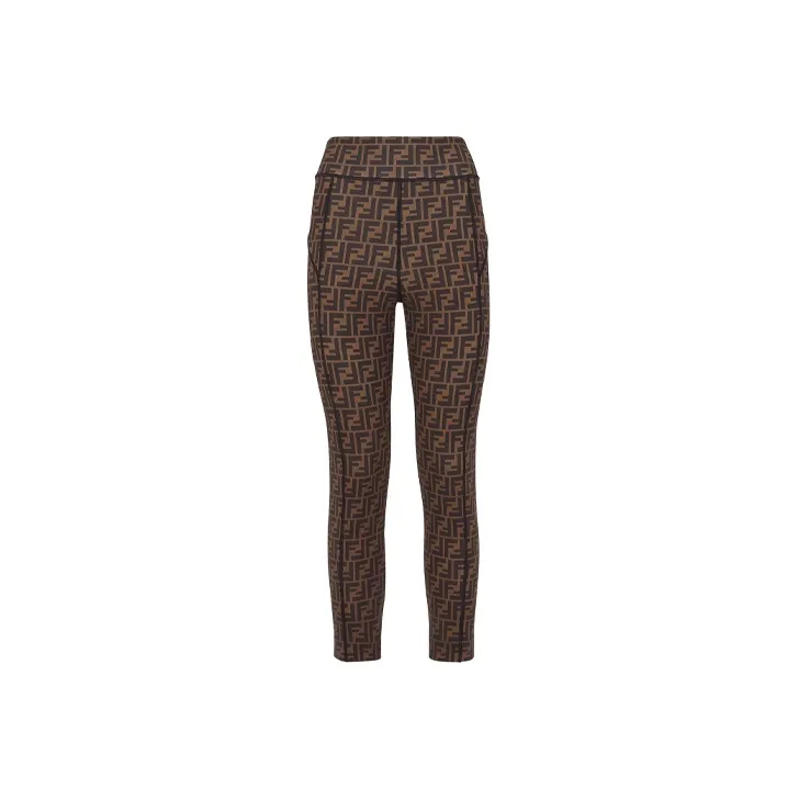 FENDI Leggings Women's Brown-0
