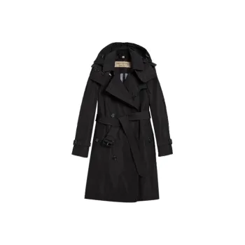 Burberry Women's Amberford Trench Coat Black