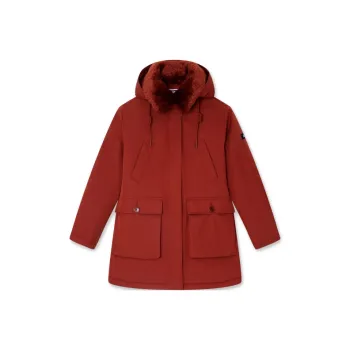 AIGLE Puffer Jacket Women's Bourbon Burgundy