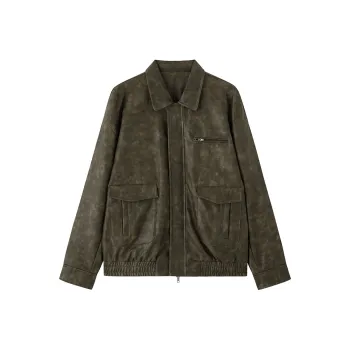 ZHOUMIAO Leather Jackets Women's