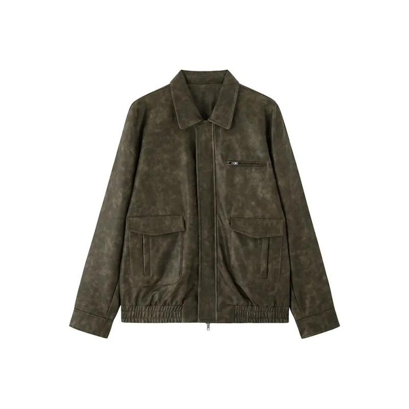ZHOUMIAO Leather Jackets Women's-0
