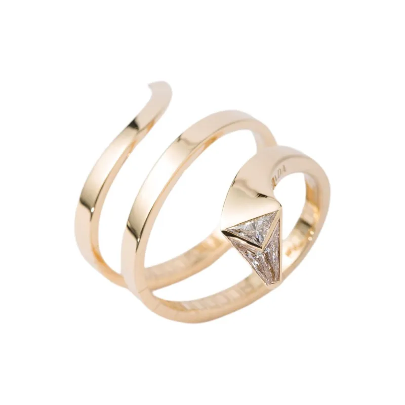 PRADA 18K Gold, Synthetic Diamond Bangles Unisex Gold-1