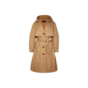 COACH Trench Coats Women's Light Brown