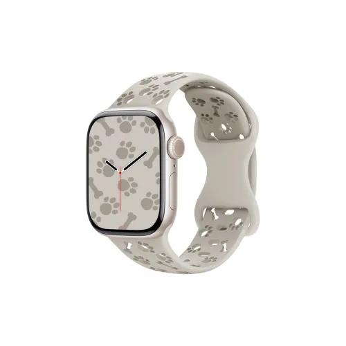 Mr. Strap Watch Band Apple Compatibility Silicone Material