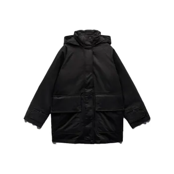 ZARA Puffer Jacket Women's Black