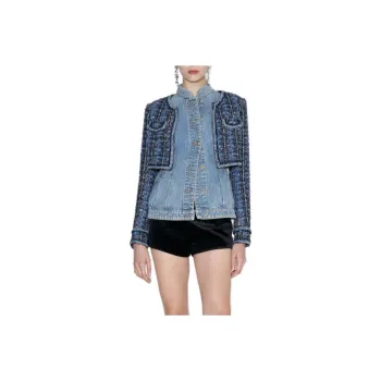 Bebe FW23 Denim Jacket Women's Black Blue