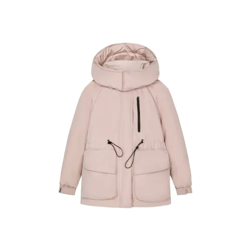 IT'REAL Feather Robe With Warm Fleece Down Jacket Women's Pink