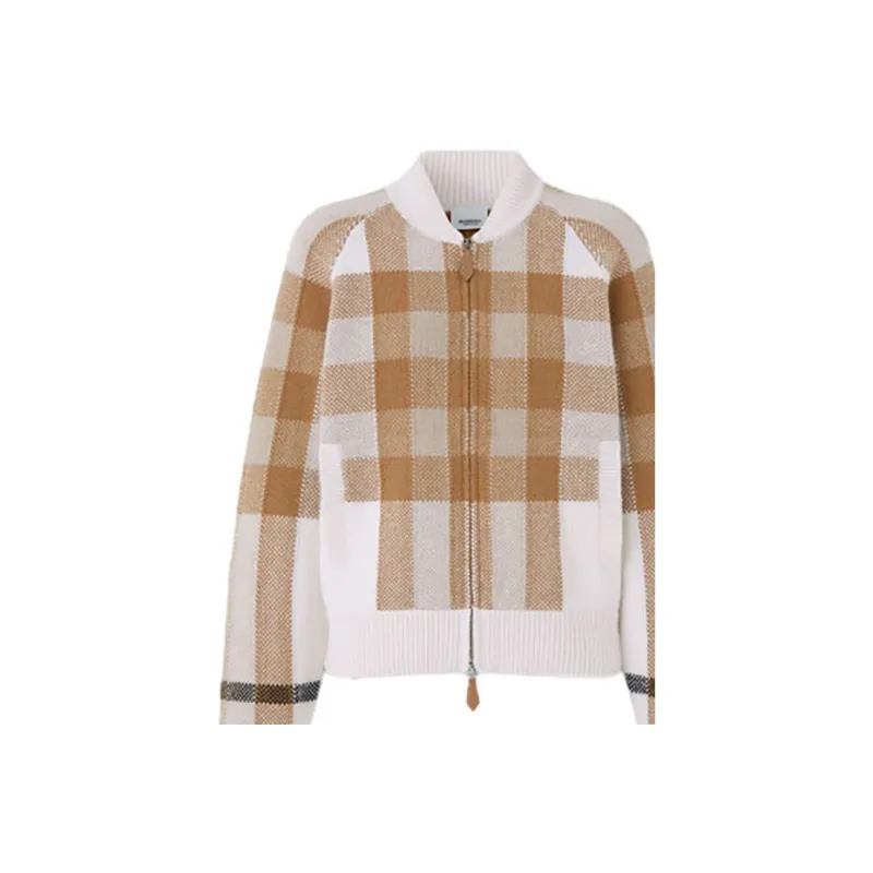 Burberry Cropped Coat Women's Beige-4