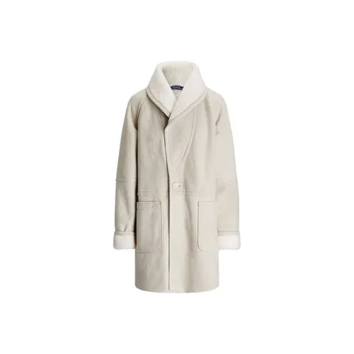 Polo Ralph Lauren Velvet Jackets Women's Ecru
