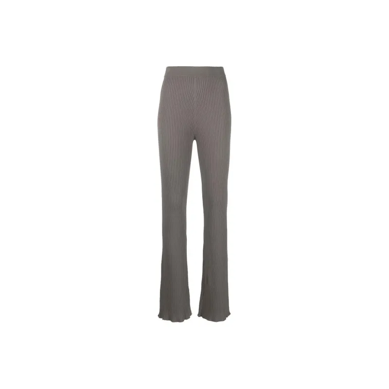 NANUSHKA Ribbed-knit Flared Trousers-0