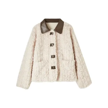FANQIN Velvet Jackets Women's Dark Apricot