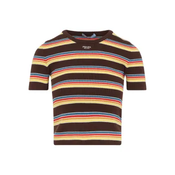PRADA SS25 Knitwear Women's Chocolate Brown