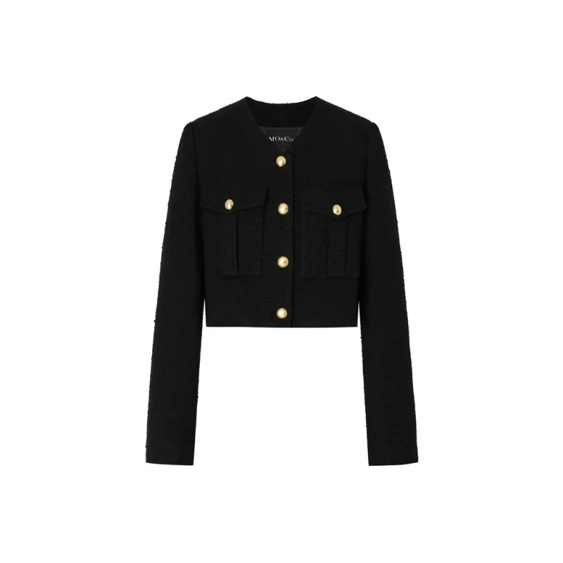 MO&CO Cropped Coats Women's-3