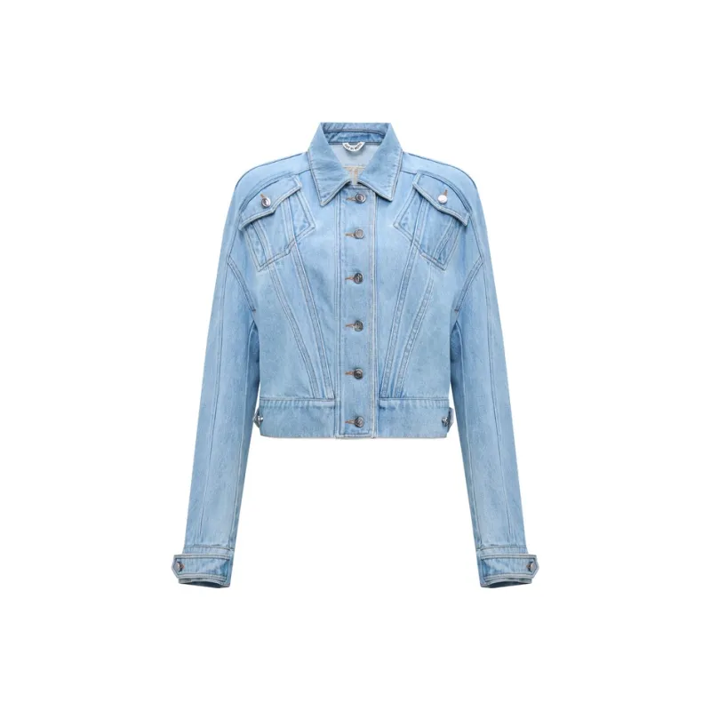 Lost In Echo Cropped Coats Women's-0