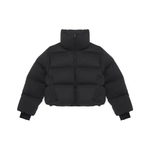 Fax Copy Express Cropped Coats Women's Black