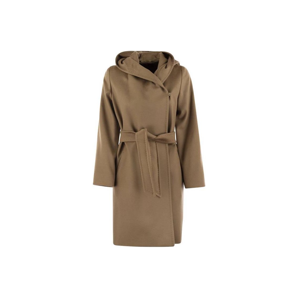 【送料 関税込】 MAXMARASTUDIO BRADO COAT MaxMara Studio Brado Belted Long-Sleeved Coat - POIZON