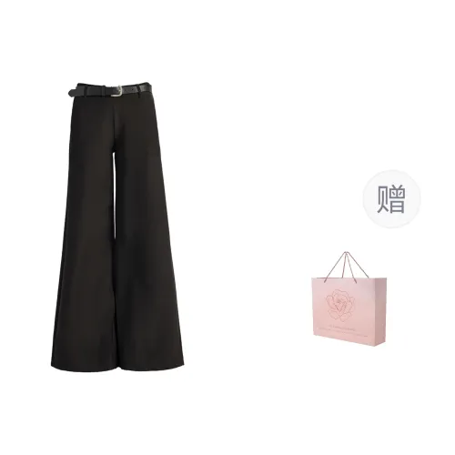 ZAZN Casual knitted-motif Women's Black Strap With Belt