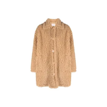 STAND STUDIO Gwen Faux shearling Shirt Jacket