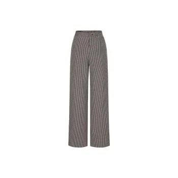 JZ. ANNAKRO Casual Pants Women's Grid Coffee