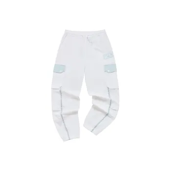 White Mountaineering X FILA FUSION FILA X White Mountaineering Collaboration Cargo Pants Women's Standard White