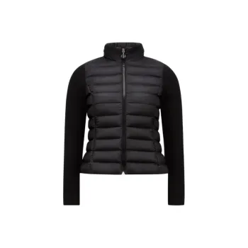 Moncler Logo Patch Padded Zip Up Cardigan