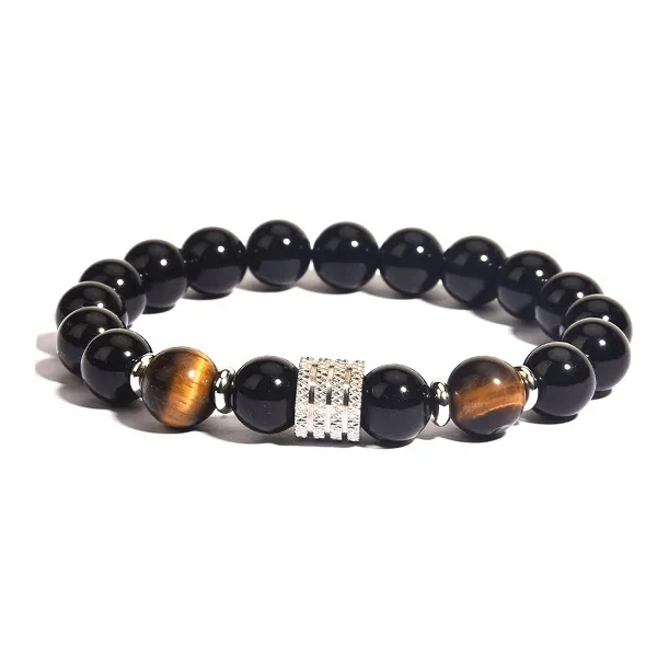 LuluCanaan Obsidian Bracelets Unisex-3