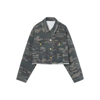 I'M ONE Denim Jackets Women's Camouflage