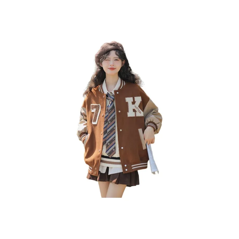 Linjou Baseball Jerseys Women's Caramel-0