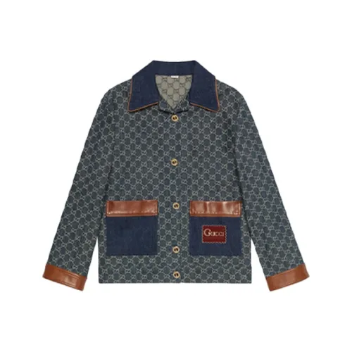 GUCCI Denim Jackets Women's Blue