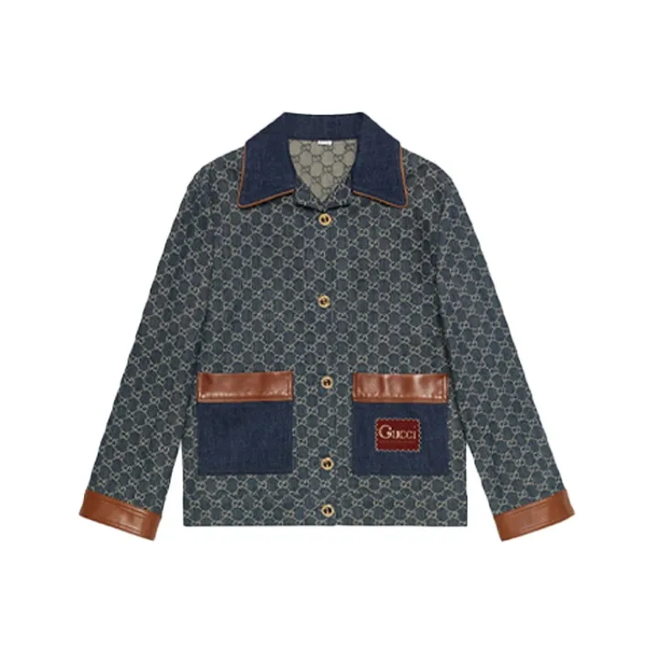 GUCCI Denim Jackets Women's Blue-0