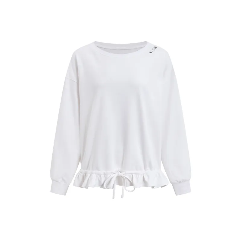CYNI Drawstring Asymmetrical Shoulder Sweatshirt Women's-7