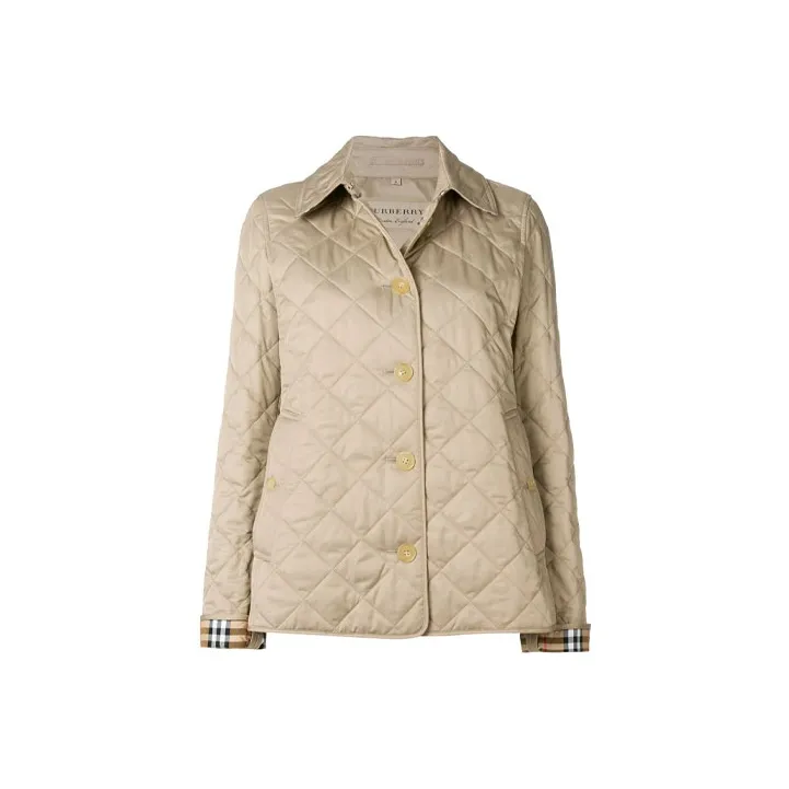Burberry Puffer Jacket Women's Beige-0