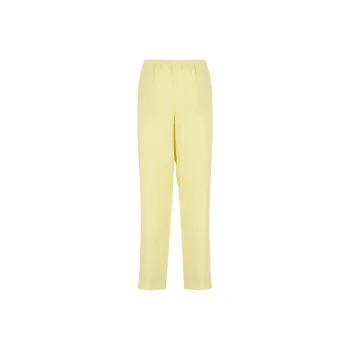 Fabiana Filippi Elasticated Waistband Straight Crepe Trousers